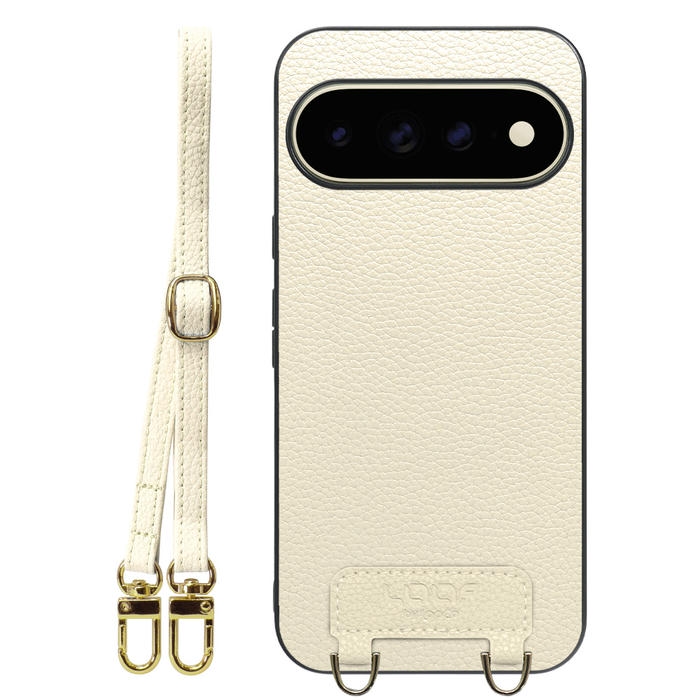 [ LOOF LUXURY-SHELL SHOULDER ] Google Pixel 11 Pro XL  ショルダーストラップ付き シンプルでスマート 本革 シェル型ケース ショルダー ストラップ スマホショルダー [ Google Pixel 11 Pro XL ]