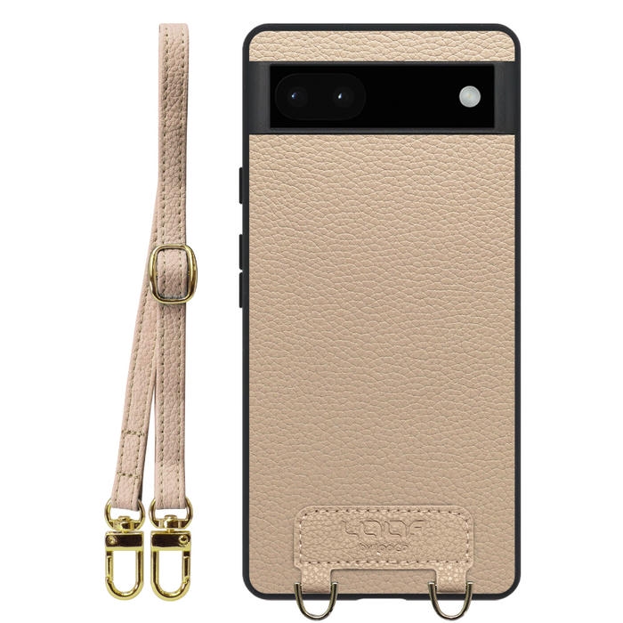 [ LOOF LUXURY-SHELL SHOULDER ] Google Pixel 6a googlepixel6a pixel6a ショルダーストラップ付き シンプルでスマート 本革 シェル型ケース ショルダー ストラップ スマホショルダー [ Google Pixel 6a ]