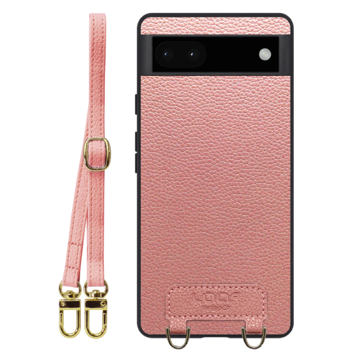 [ LOOF LUXURY-SHELL SHOULDER ] Google Pixel 6a googlepixel6a pixel6a ショルダーストラップ付き シンプルでスマート 本革 シェル型ケース ショルダー ストラップ スマホショルダー [ Google Pixel 6a ]