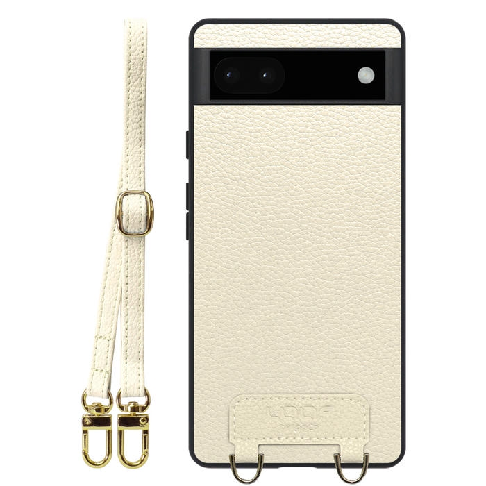 [ LOOF LUXURY-SHELL SHOULDER ] Google Pixel 6a googlepixel6a pixel6a ショルダーストラップ付き シンプルでスマート 本革 シェル型ケース ショルダー ストラップ スマホショルダー [ Google Pixel 6a ]