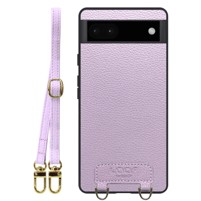 [ LOOF LUXURY-SHELL SHOULDER ] Google Pixel 6a googlepixel6a pixel6a ショルダーストラップ付き シンプルでスマート 本革 シェル型ケース ショルダー ストラップ スマホショルダー [ Google Pixel 6a ]