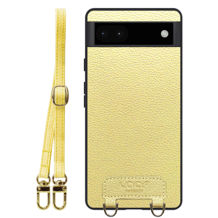 [ LOOF LUXURY-SHELL SHOULDER ] Google Pixel 6a googlepixel6a pixel6a ショルダーストラップ付き シンプルでスマート 本革 シェル型ケース ショルダー ストラップ スマホショルダー [ Google Pixel 6a ]