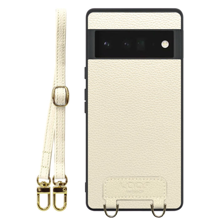 [ LOOF LUXURY-SHELL SHOULDER ] Google Pixel 6 Pro Googlepixel6pro 6pro プロ ピクセル6pro ショルダーストラップ付き シンプルでスマート 本革 シェル型ケース ショルダー ストラップ スマホショルダー [ Google Pixel 6 Pro ]