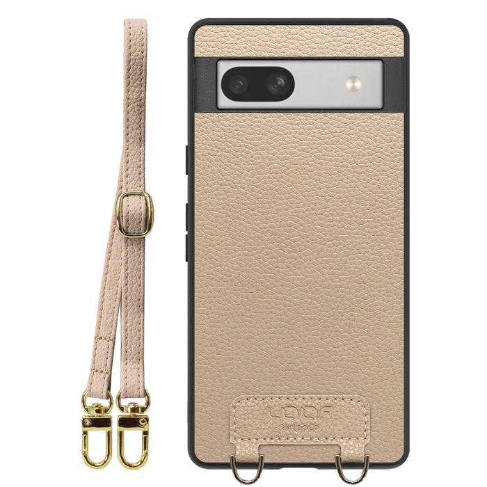 [ LOOF LUXURY-SHELL SHOULDER ] Google Pixel 7a googlepixel7a pixel7a ショルダーストラップ付き シンプルでスマート 本革 シェル型ケース ショルダー ストラップ スマホショルダー [ Google Pixel 7a ]