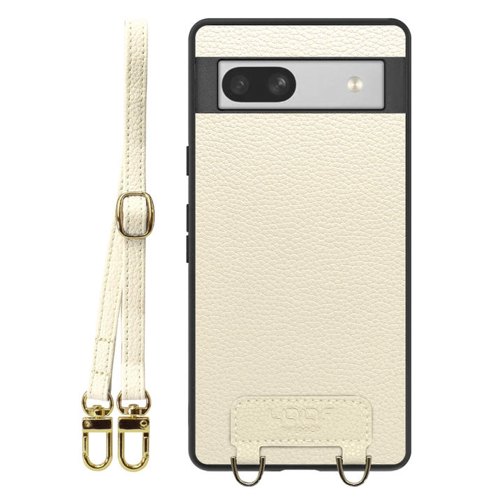 [ LOOF LUXURY-SHELL SHOULDER ] Google Pixel 7a googlepixel7a pixel7a ショルダーストラップ付き シンプルでスマート 本革 シェル型ケース ショルダー ストラップ スマホショルダー [ Google Pixel 7a ]