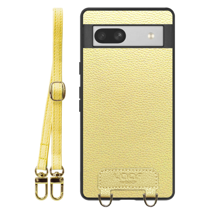 [ LOOF LUXURY-SHELL SHOULDER ] Google Pixel 7a googlepixel7a pixel7a ショルダーストラップ付き シンプルでスマート 本革 シェル型ケース ショルダー ストラップ スマホショルダー [ Google Pixel 7a ]