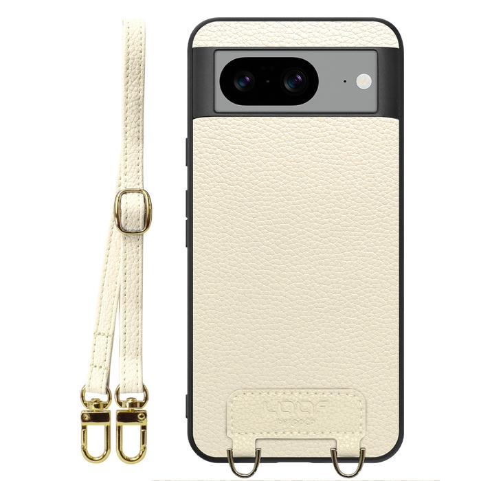 [ LOOF LUXURY-SHELL SHOULDER ] Google pixel 8 googlepixel8 Pixel8 ピクセル8 ショルダーストラップ付き シンプルでスマート 本革 シェル型ケース ショルダー ストラップ スマホショルダー [ Google Pixel 8 ]