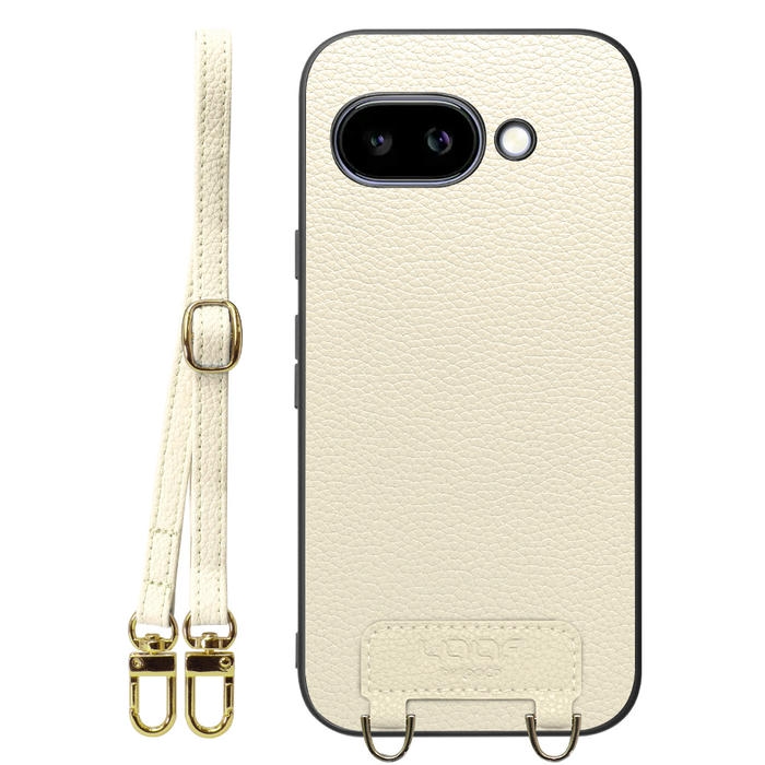[ LOOF LUXURY-SHELL SHOULDER ] Google Pixel 9a Google Pixel9a ピクセル9a ショルダーストラップ付き シンプルでスマート 本革 シェル型ケース ショルダー ストラップ スマホショルダー [ Google Pixel 9a ]