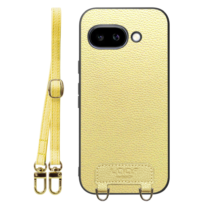 [ LOOF LUXURY-SHELL SHOULDER ] Google Pixel 9a Google Pixel9a ピクセル9a ショルダーストラップ付き シンプルでスマート 本革 シェル型ケース ショルダー ストラップ スマホショルダー [ Google Pixel 9a ]