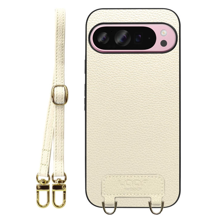 [ LOOF LUXURY-SHELL SHOULDER ] Google Pixel 9 Pro XL Google Pixel9proxl ピクセル9プロXL ショルダーストラップ付き シンプルでスマート 本革 シェル型ケース ショルダー ストラップ スマホショルダー [ Google Pixel 9 Pro XL ]