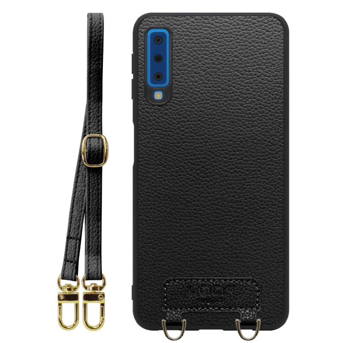 [ LOOF LUXURY-SHELL SHOULDER ] Galaxy A7 SM-A750C galaxya7 ショルダーストラップ付き シンプルでスマート 本革 シェル型ケース ショルダー ストラップ スマホショルダー [ Galaxy A7 ]