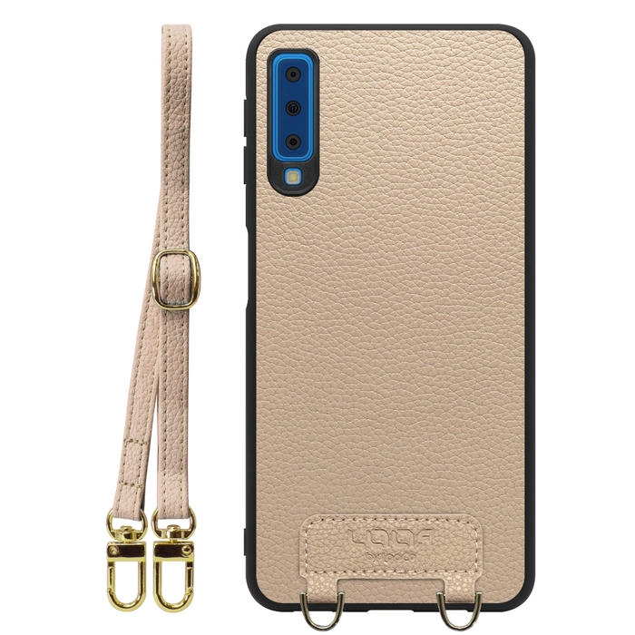 [ LOOF LUXURY-SHELL SHOULDER ] Galaxy A7 SM-A750C galaxya7 ショルダーストラップ付き シンプルでスマート 本革 シェル型ケース ショルダー ストラップ スマホショルダー [ Galaxy A7 ]
