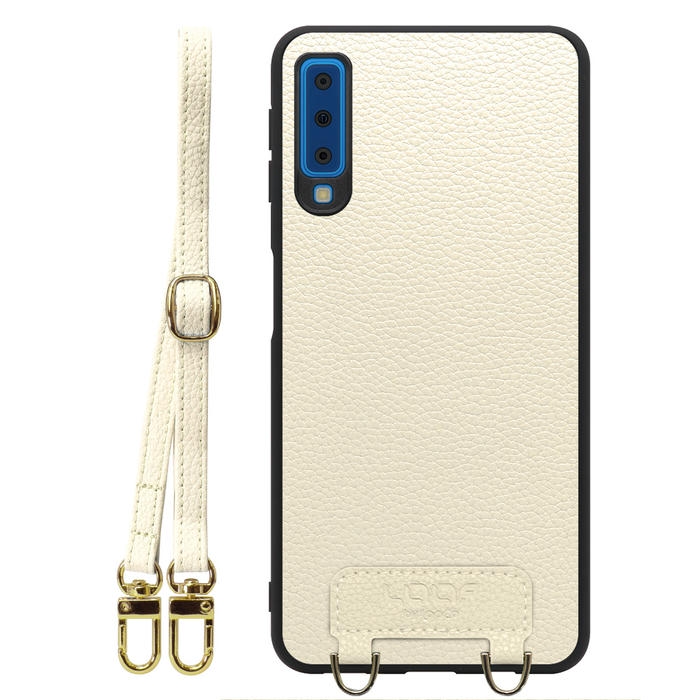 [ LOOF LUXURY-SHELL SHOULDER ] Galaxy A7 SM-A750C galaxya7 ショルダーストラップ付き シンプルでスマート 本革 シェル型ケース ショルダー ストラップ スマホショルダー [ Galaxy A7 ]