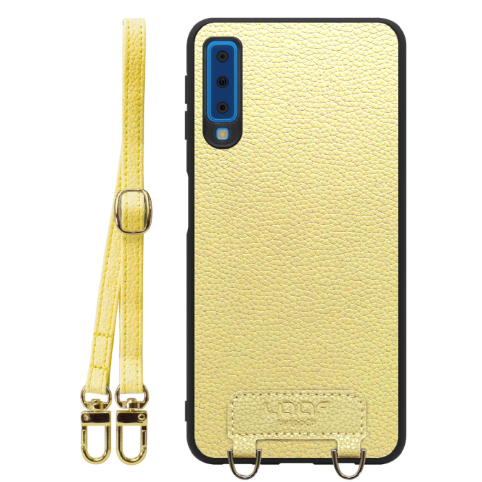 [ LOOF LUXURY-SHELL SHOULDER ] Galaxy A7 SM-A750C galaxya7 ショルダーストラップ付き シンプルでスマート 本革 シェル型ケース ショルダー ストラップ スマホショルダー [ Galaxy A7 ]