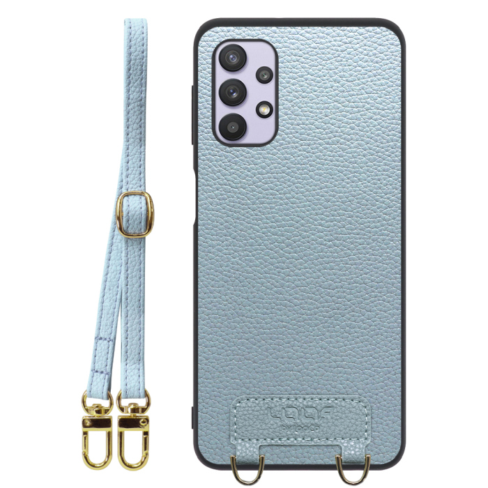 [ LOOF LUXURY-SHELL SHOULDER ] Galaxy A32 5G SCG08 a325g ショルダーストラップ付き シンプルでスマート 本革 シェル型ケース ショルダー ストラップ スマホショルダー [ Galaxy A32 5G ]