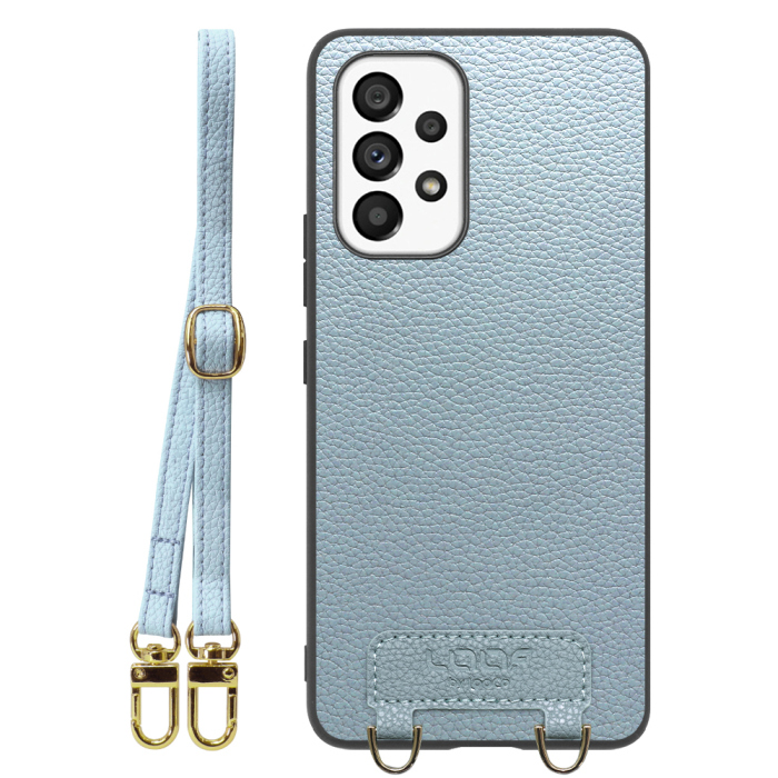 [ LOOF LUXURY-SHELL SHOULDER ] Galaxy A53 5G SC-53C / SCG15 a535g ショルダーストラップ付き シンプルでスマート 本革 シェル型ケース ショルダー ストラップ スマホショルダー [ Galaxy A53 5G ]