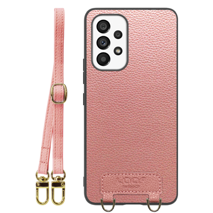 [ LOOF LUXURY-SHELL SHOULDER ] Galaxy A53 5G SC-53C / SCG15 a535g ショルダーストラップ付き シンプルでスマート 本革 シェル型ケース ショルダー ストラップ スマホショルダー [ Galaxy A53 5G ]