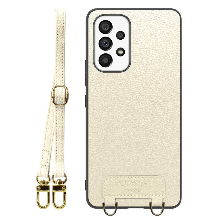 [ LOOF LUXURY-SHELL SHOULDER ] Galaxy A53 5G SC-53C / SCG15 a535g ショルダーストラップ付き シンプルでスマート 本革 シェル型ケース ショルダー ストラップ スマホショルダー [ Galaxy A53 5G ]