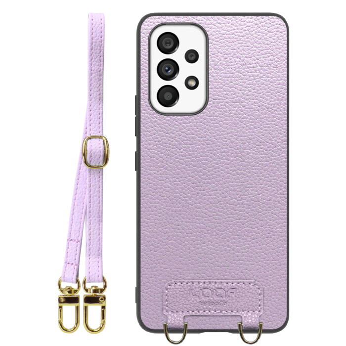 [ LOOF LUXURY-SHELL SHOULDER ] Galaxy A53 5G SC-53C / SCG15 a535g ショルダーストラップ付き シンプルでスマート 本革 シェル型ケース ショルダー ストラップ スマホショルダー [ Galaxy A53 5G ]