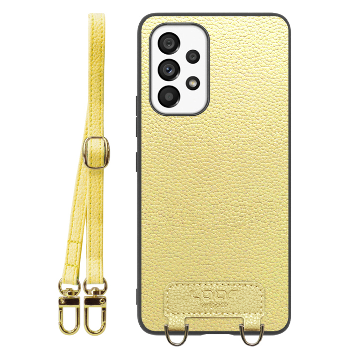 [ LOOF LUXURY-SHELL SHOULDER ] Galaxy A53 5G SC-53C / SCG15 a535g ショルダーストラップ付き シンプルでスマート 本革 シェル型ケース ショルダー ストラップ スマホショルダー [ Galaxy A53 5G ]