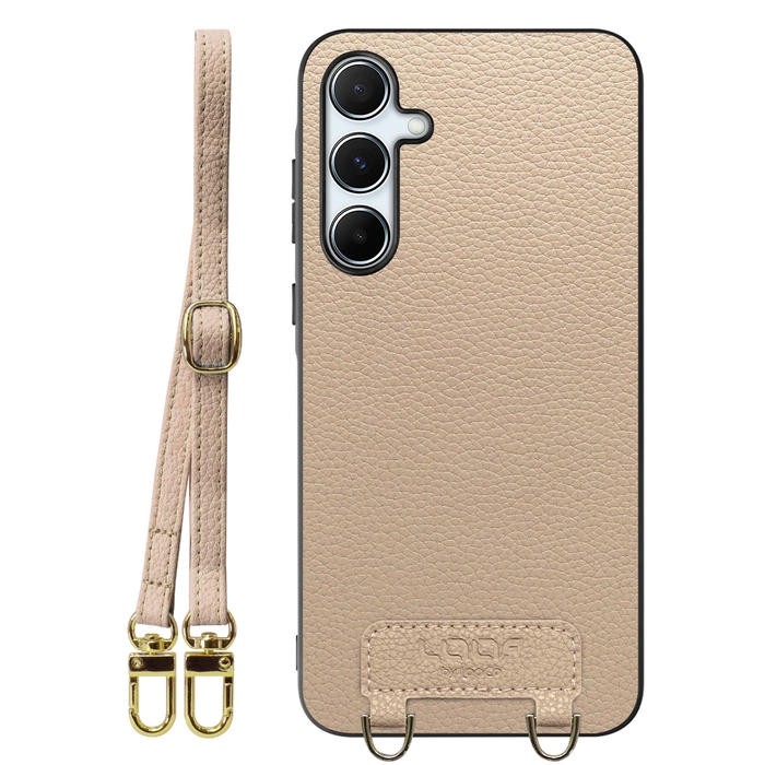 [ LOOF LUXURY-SHELL SHOULDER ] Galaxy A55 5G  ショルダーストラップ付き シンプルでスマート 本革 シェル型ケース ショルダー ストラップ スマホショルダー [ Galaxy A55 5G ]