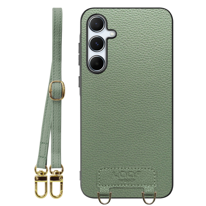 [ LOOF LUXURY-SHELL SHOULDER ] Galaxy A55 5G  ショルダーストラップ付き シンプルでスマート 本革 シェル型ケース ショルダー ストラップ スマホショルダー [ Galaxy A55 5G ]