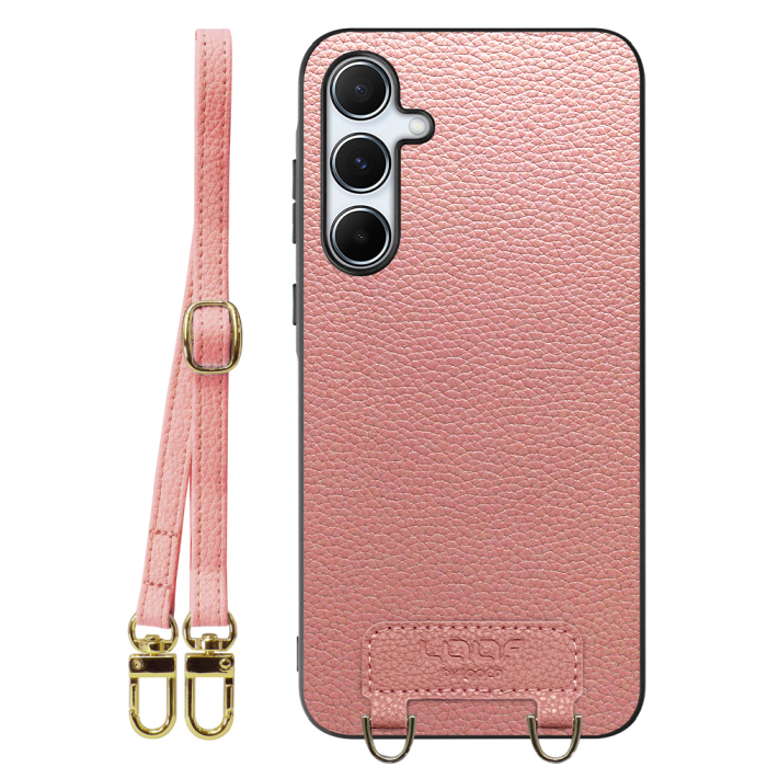 [ LOOF LUXURY-SHELL SHOULDER ] Galaxy A55 5G  ショルダーストラップ付き シンプルでスマート 本革 シェル型ケース ショルダー ストラップ スマホショルダー [ Galaxy A55 5G ]