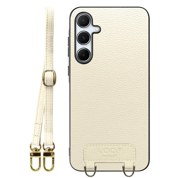 [ LOOF LUXURY-SHELL SHOULDER ] Galaxy A55 5G  ショルダーストラップ付き シンプルでスマート 本革 シェル型ケース ショルダー ストラップ スマホショルダー [ Galaxy A55 5G ]