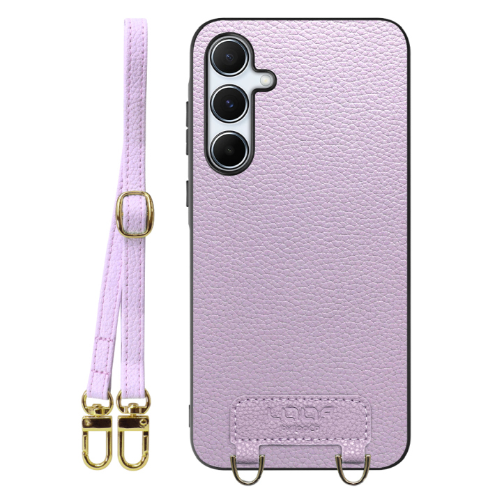 [ LOOF LUXURY-SHELL SHOULDER ] Galaxy A55 5G  ショルダーストラップ付き シンプルでスマート 本革 シェル型ケース ショルダー ストラップ スマホショルダー [ Galaxy A55 5G ]