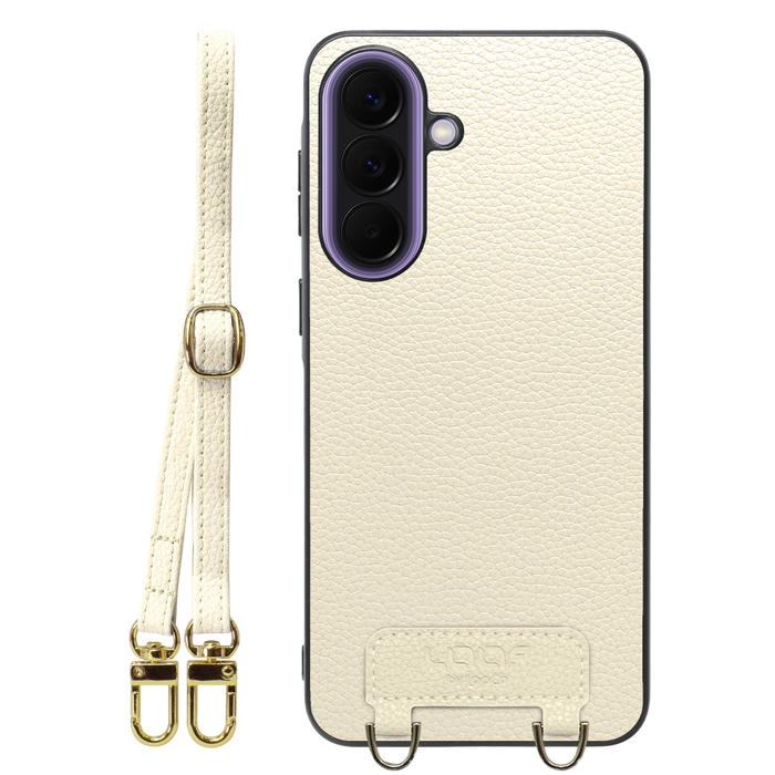 [ LOOF LUXURY-SHELL SHOULDER ] Galaxy A57 5G SC-54G SCG39 SM-A576Z SM-A576C ショルダーストラップ付き シンプルでスマート 本革 シェル型ケース ショルダー ストラップ スマホショルダー [ Galaxy A57 5G ]