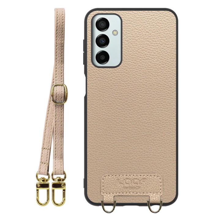 [ LOOF LUXURY-SHELL SHOULDER ] Galaxy M23 5G m235g ショルダーストラップ付き シンプルでスマート 本革 シェル型ケース ショルダー ストラップ スマホショルダー [ Galaxy M23 5G ]