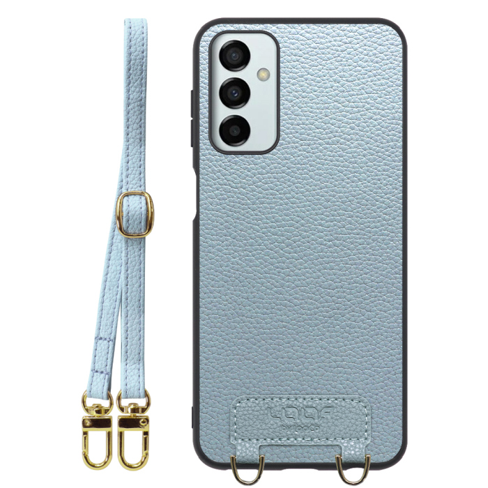 [ LOOF LUXURY-SHELL SHOULDER ] Galaxy M23 5G m235g ショルダーストラップ付き シンプルでスマート 本革 シェル型ケース ショルダー ストラップ スマホショルダー [ Galaxy M23 5G ]
