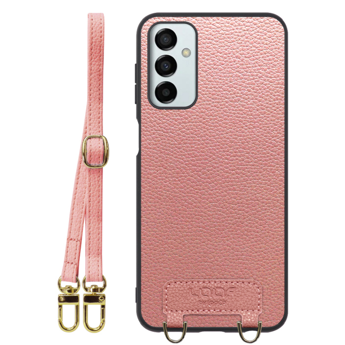 [ LOOF LUXURY-SHELL SHOULDER ] Galaxy M23 5G m235g ショルダーストラップ付き シンプルでスマート 本革 シェル型ケース ショルダー ストラップ スマホショルダー [ Galaxy M23 5G ]