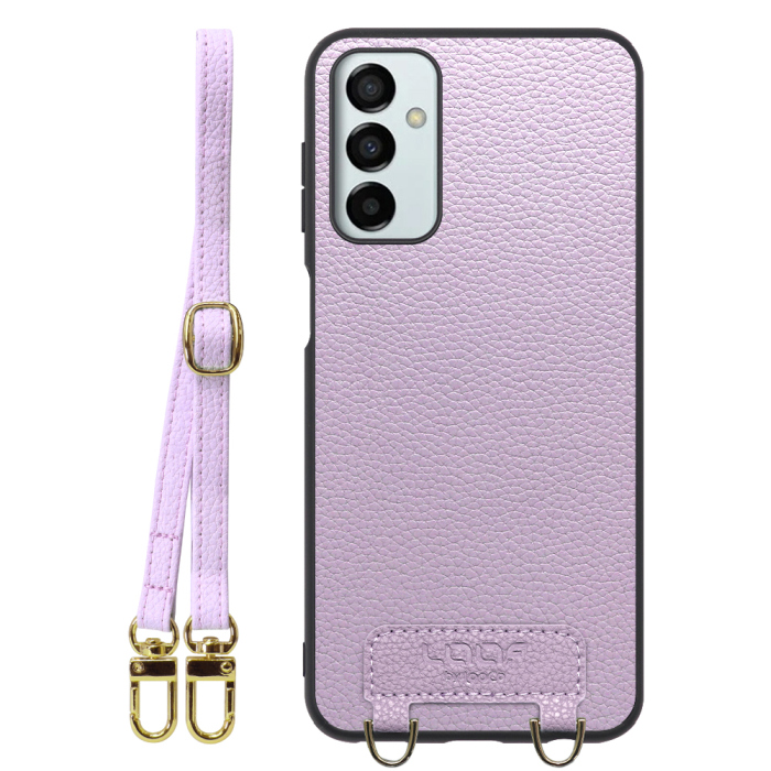 [ LOOF LUXURY-SHELL SHOULDER ] Galaxy M23 5G m235g ショルダーストラップ付き シンプルでスマート 本革 シェル型ケース ショルダー ストラップ スマホショルダー [ Galaxy M23 5G ]