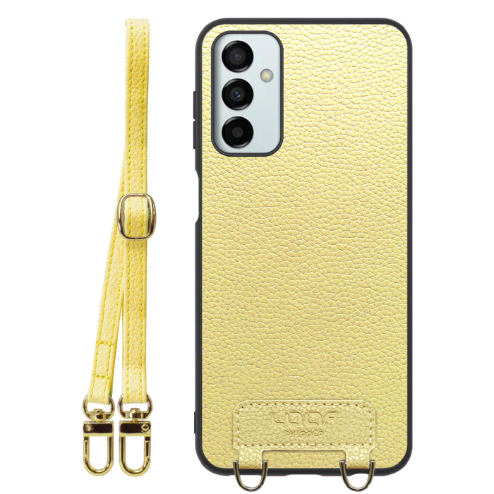 [ LOOF LUXURY-SHELL SHOULDER ] Galaxy M23 5G m235g ショルダーストラップ付き シンプルでスマート 本革 シェル型ケース ショルダー ストラップ スマホショルダー [ Galaxy M23 5G ]
