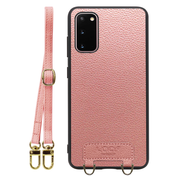 [ LOOF LUXURY-SHELL SHOULDER ] Galaxy S20 5G SC-51A / SCG01 s205g ショルダーストラップ付き シンプルでスマート 本革 シェル型ケース ショルダー ストラップ スマホショルダー [ Galaxy S20 5G ]