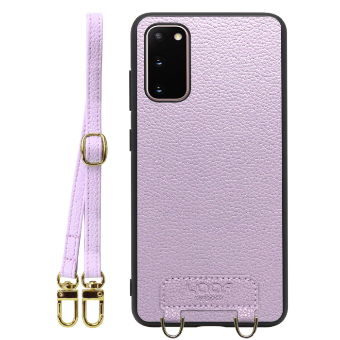 [ LOOF LUXURY-SHELL SHOULDER ] Galaxy S20 5G SC-51A / SCG01 s205g ショルダーストラップ付き シンプルでスマート 本革 シェル型ケース ショルダー ストラップ スマホショルダー [ Galaxy S20 5G ]