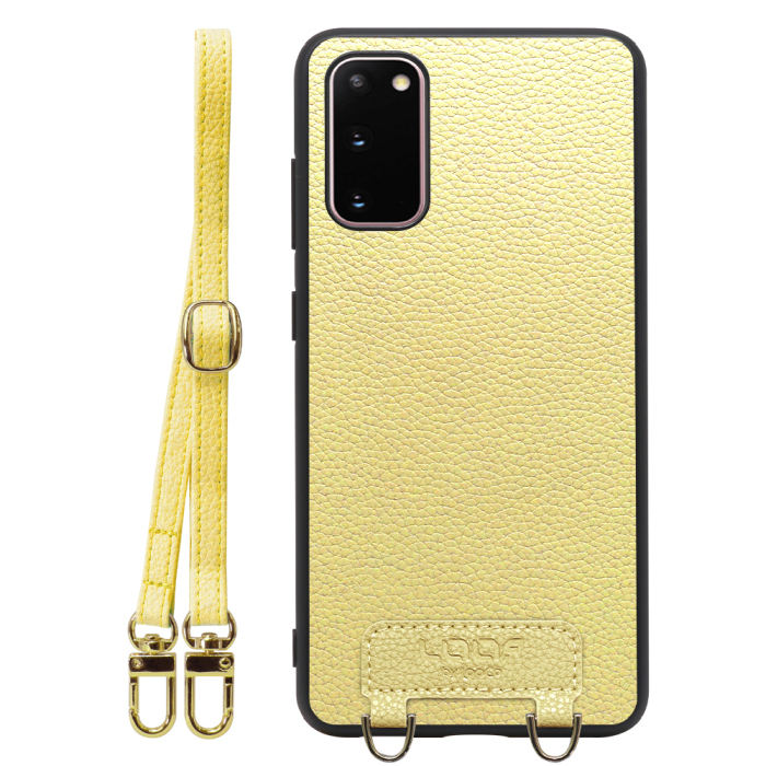 [ LOOF LUXURY-SHELL SHOULDER ] Galaxy S20 5G SC-51A / SCG01 s205g ショルダーストラップ付き シンプルでスマート 本革 シェル型ケース ショルダー ストラップ スマホショルダー [ Galaxy S20 5G ]