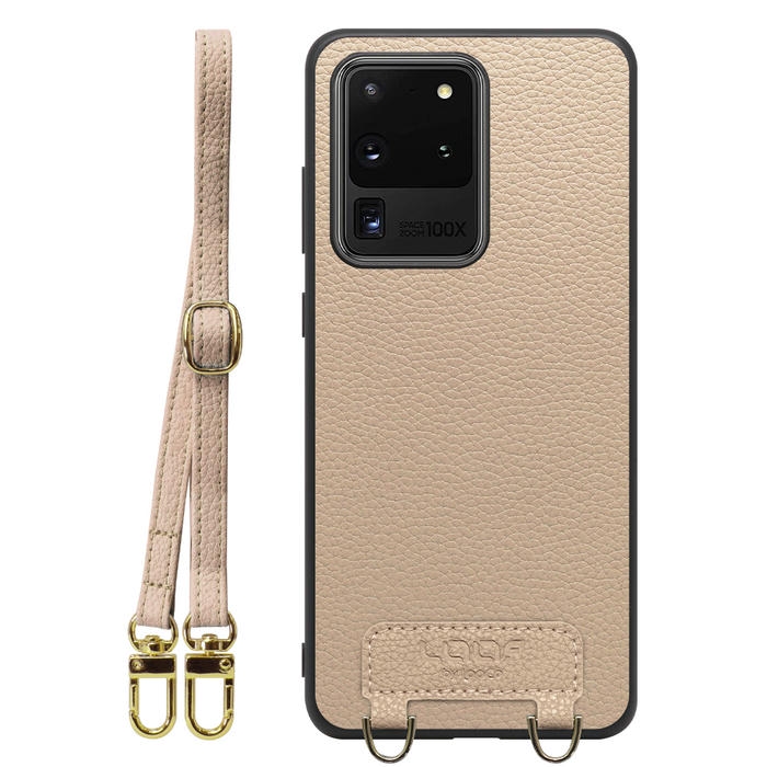 [ LOOF LUXURY-SHELL SHOULDER ] Galaxy S20 Ultra s20ultra ショルダーストラップ付き シンプルでスマート 本革 シェル型ケース ショルダー ストラップ スマホショルダー [ Galaxy S20 Ultra 5G ]