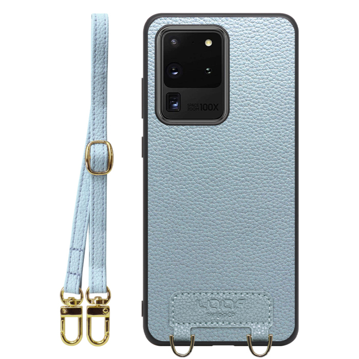 [ LOOF LUXURY-SHELL SHOULDER ] Galaxy S20 Ultra s20ultra ショルダーストラップ付き シンプルでスマート 本革 シェル型ケース ショルダー ストラップ スマホショルダー [ Galaxy S20 Ultra 5G ]