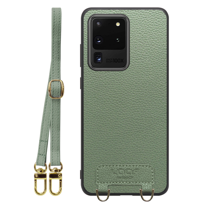 [ LOOF LUXURY-SHELL SHOULDER ] Galaxy S20 Ultra s20ultra ショルダーストラップ付き シンプルでスマート 本革 シェル型ケース ショルダー ストラップ スマホショルダー [ Galaxy S20 Ultra 5G ]