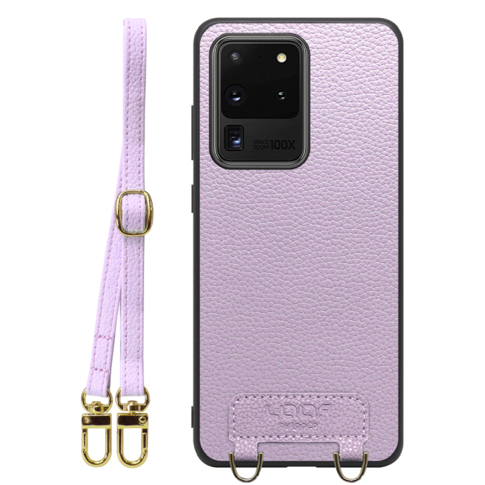 [ LOOF LUXURY-SHELL SHOULDER ] Galaxy S20 Ultra s20ultra ショルダーストラップ付き シンプルでスマート 本革 シェル型ケース ショルダー ストラップ スマホショルダー [ Galaxy S20 Ultra 5G ]