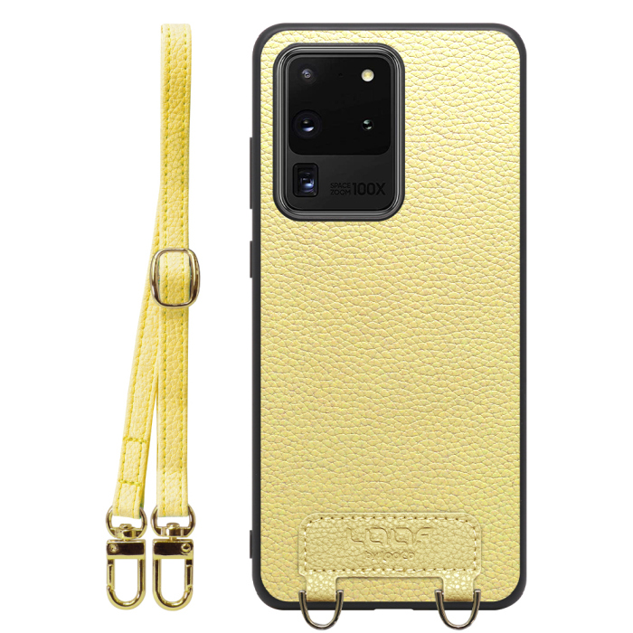 [ LOOF LUXURY-SHELL SHOULDER ] Galaxy S20 Ultra s20ultra ショルダーストラップ付き シンプルでスマート 本革 シェル型ケース ショルダー ストラップ スマホショルダー [ Galaxy S20 Ultra 5G ]