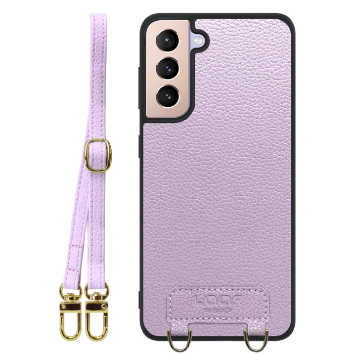 [ LOOF LUXURY-SHELL SHOULDER ] Galaxy S21 5G SC-51B / SCG09 s215g ショルダーストラップ付き シンプルでスマート 本革 シェル型ケース ショルダー ストラップ スマホショルダー [ Galaxy S21 5G ]