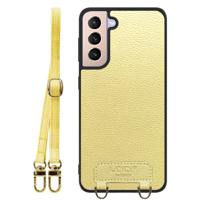 [ LOOF LUXURY-SHELL SHOULDER ] Galaxy S21 5G SC-51B / SCG09 s215g ショルダーストラップ付き シンプルでスマート 本革 シェル型ケース ショルダー ストラップ スマホショルダー [ Galaxy S21 5G ]