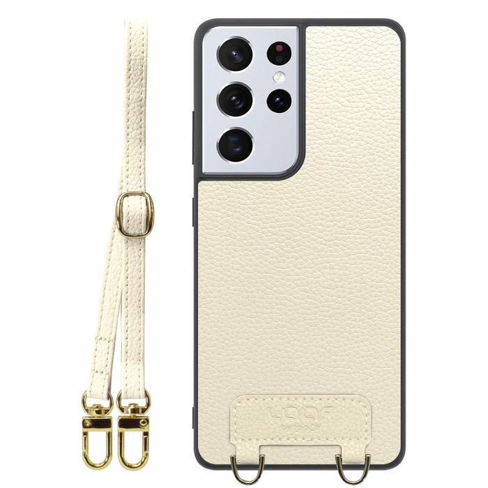 [ LOOF LUXURY-SHELL SHOULDER ] Galaxy S21 Ultra 5G SC-52B s21ultra5g s21ultra ショルダーストラップ付き シンプルでスマート 本革 シェル型ケース ショルダー ストラップ スマホショルダー [ Galaxy S21 Ultra 5G ]
