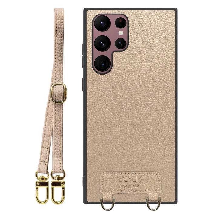 [ LOOF LUXURY-SHELL SHOULDER ] Galaxy S22 Ultra SC-52C / SCG14 s22ultra ショルダーストラップ付き シンプルでスマート 本革 シェル型ケース ショルダー ストラップ スマホショルダー [ Galaxy S22 Ultra ]