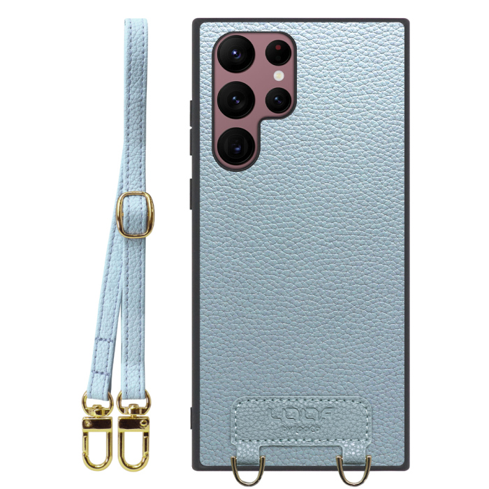 [ LOOF LUXURY-SHELL SHOULDER ] Galaxy S22 Ultra SC-52C / SCG14 s22ultra ショルダーストラップ付き シンプルでスマート 本革 シェル型ケース ショルダー ストラップ スマホショルダー [ Galaxy S22 Ultra ]