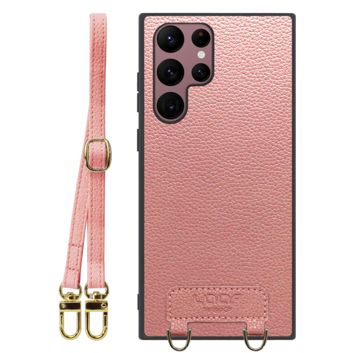 [ LOOF LUXURY-SHELL SHOULDER ] Galaxy S22 Ultra SC-52C / SCG14 s22ultra ショルダーストラップ付き シンプルでスマート 本革 シェル型ケース ショルダー ストラップ スマホショルダー [ Galaxy S22 Ultra ]