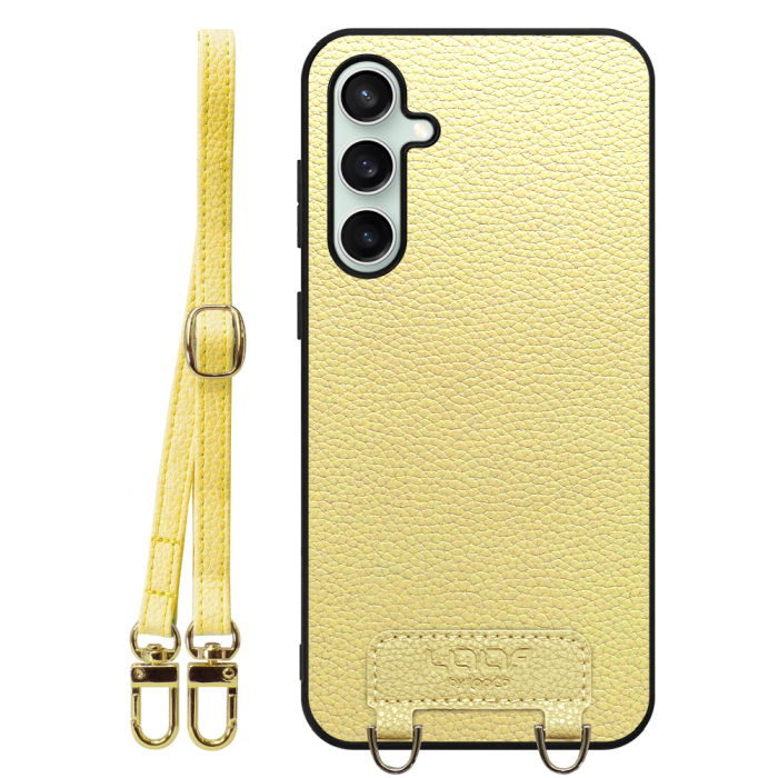 [ LOOF LUXURY-SHELL SHOULDER ] Galaxy S23 FE s23fe ショルダーストラップ付き シンプルでスマート 本革 シェル型ケース ショルダー ストラップ スマホショルダー [ Galaxy S23 FE ]